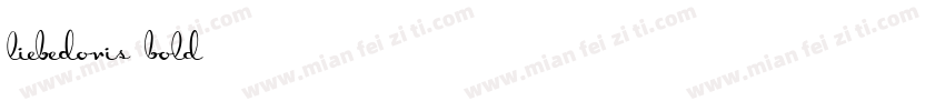 LiebeDoris Bold字体转换